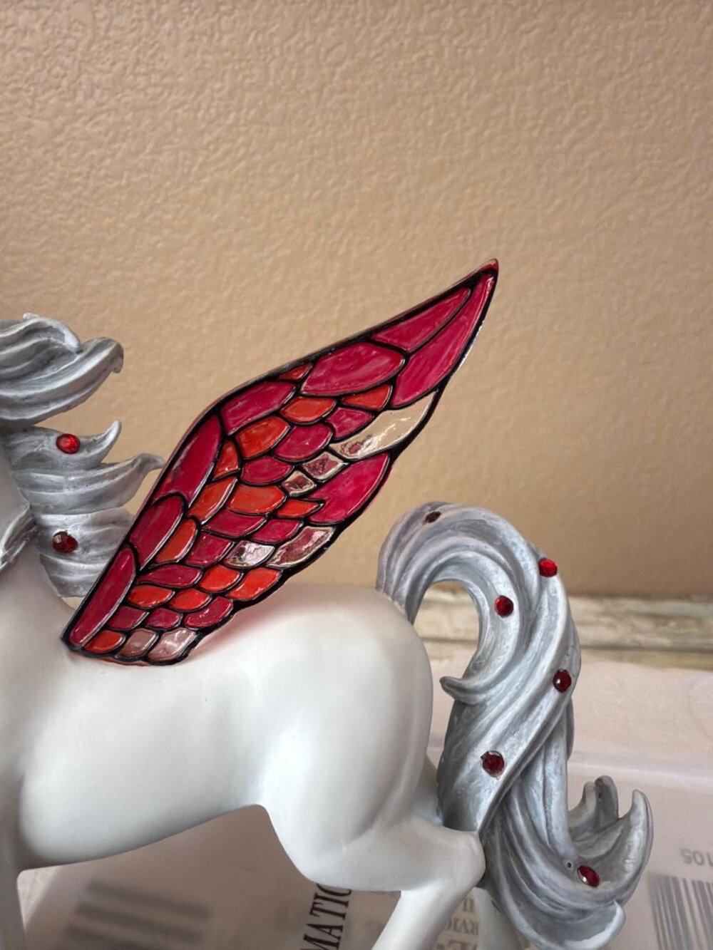 Hamilton Collection Jeweled Reflections Ruby Regalia Unicorn w/Box & COA Vintage - Picture 11 of 16
